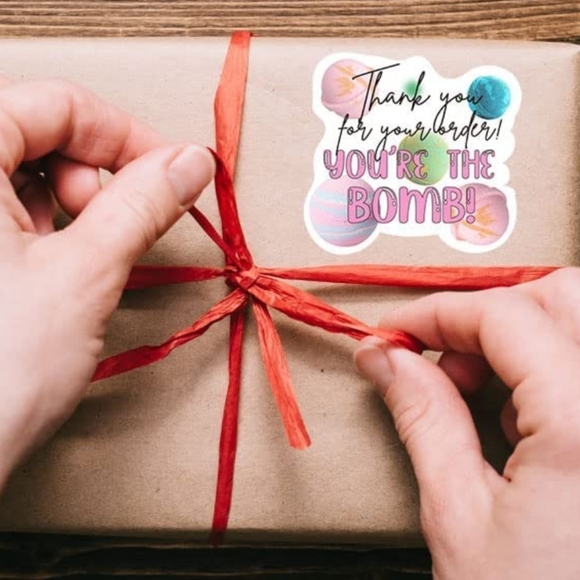 50 CT  Thank You for Your Order Bomb Stickers, Thank You Stickers - Picture 8 of 11